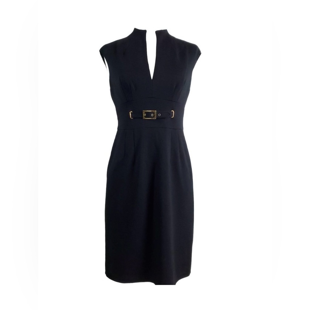 EUC Trina Turk Black Dress Sz 8